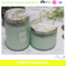 High Quality Shaped Glass Jar Candle with Electroplate for Home Decor
