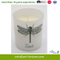 Scented Glass Candle with Full Wrap Decal for Home Decoration.