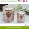 Hot Seal Glass Jar Candle with Electroplate and Mercury for for Christmas