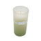 Glass Candle with Involved Flower for Home Decor
