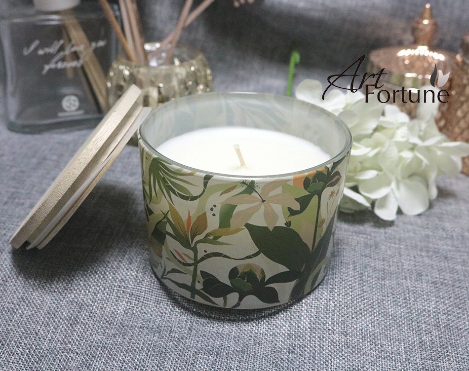 Rainforest Scented Glass Candle for Home Decor 8oz