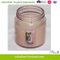 Glass Jar Candle with Metal Lid and Glass Finish