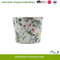 Hot Seal Scent Ceramic Candle with Flower Decal Paper for Home Decor