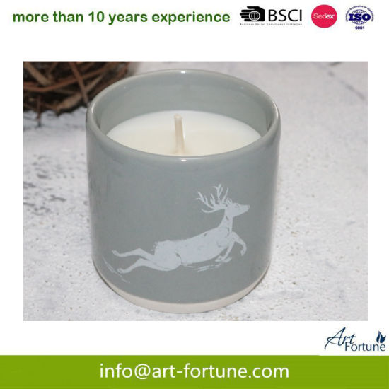 Hot Seal Marble Ceramic Candle for Home Decor