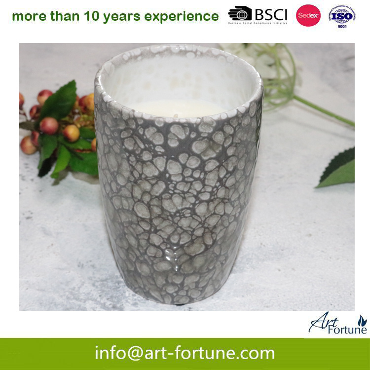 Hot Seal Marble Ceramic Candle for Home Decor