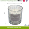 Glass Scented Candle with Paper Decal and for Party