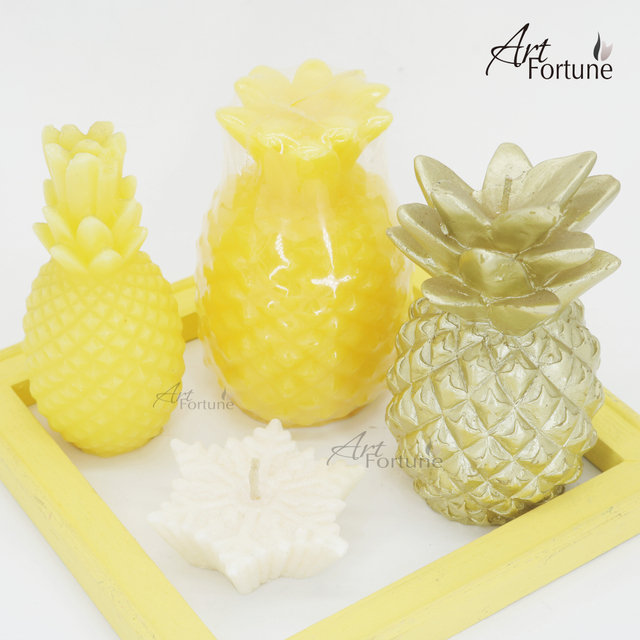 OEM ODM Pineapple Shape Mold Wax for Home Decoration with Customized Logo