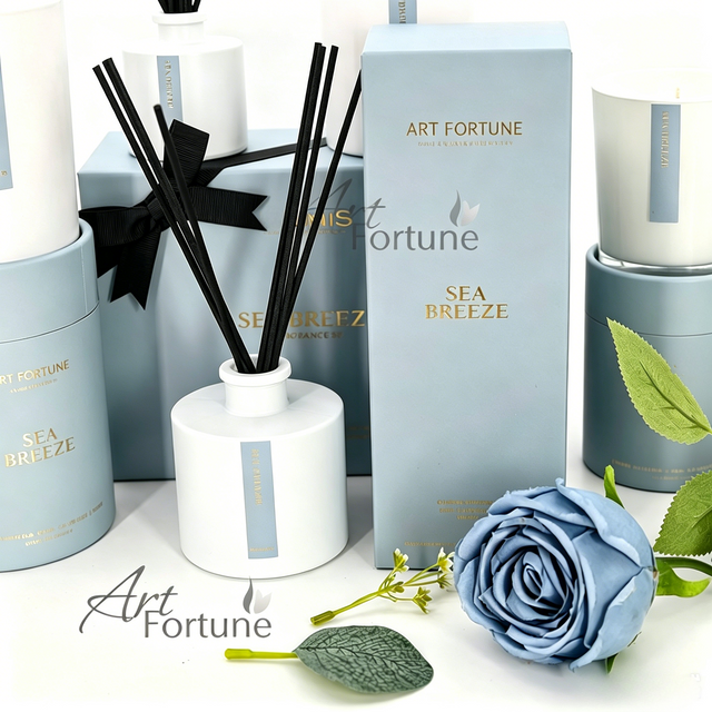 100ml Sea Breeze Reed Diffuser in Customized Paper Box for Home Decoration