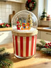 Christmas Scented Glass Candle with Snow Globe Lid