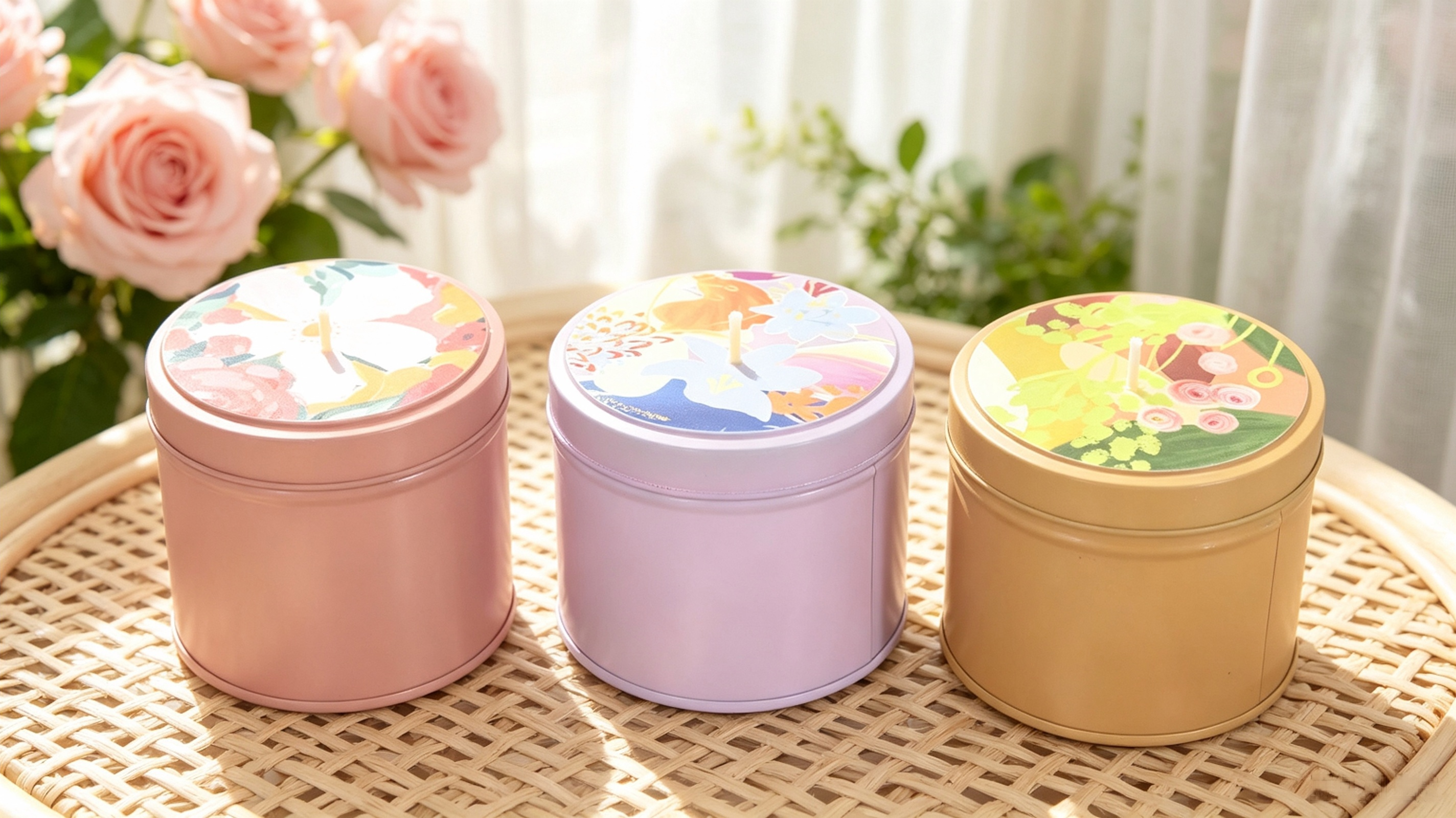 pastel pink purple and yellow printed tin candles with floral lids - custom colorways.png